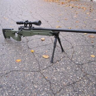 Well Green Color MB01d MB01 L96 Spring Airsoft Gun Metal Bolt Action Sniper FPS-450 w/ 3-9x40 Scope & Bipod (Airsoft Gun)