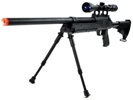 470 fps Well APS SR-2 Modular Full Metal Bolt Action Sniper Rifle w/ Scope & Bipod Airsoft Gun