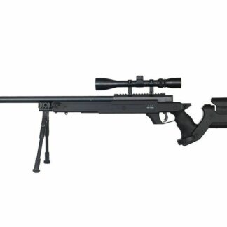 Well Black Color AWM APS2 Bolt Action Sniper Airsoft Rifle Scope & Bipod Package (airsoft gun)